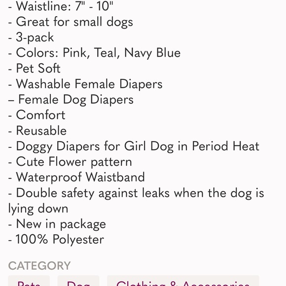 Pet Soft Female Diapers Small - Picture 7 of 8